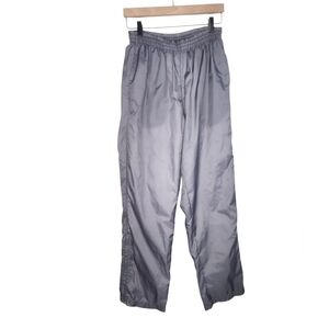 Champs 1990s Vintage Swishy Nylon Windbreaker Lined Track Pants in Gray Size M